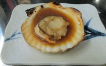  烤活扇贝 