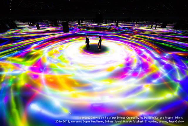 Immerse Yourself in the Enchanting World of teamLab Planets TOKYO DMM - Where Digital Art Blends Seamlessly With Water and Flowers!